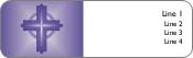 Large Cross Return Address Labels