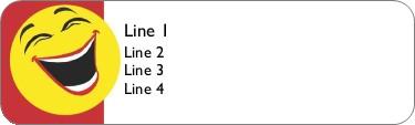 Large Smiley Face Return Address Labels