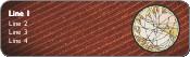 Leaf Pattern Stained Glass Return Address Labels