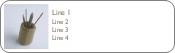 Pencil Holder Return Address Labels