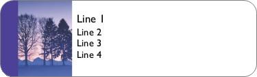 Blue Trees Return Address Labels