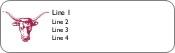 Bulls Head Return Address Labels