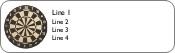 Dartboard Return Address Labels