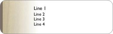 Distinctive Design Return Address Labels
