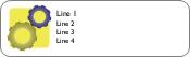 Gears in a Square Return Address Labels