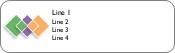 Overlapping Diamonds Return Address Labels