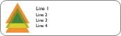 Stacked Triangles Return Address Labels