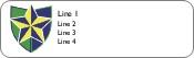 Star Shield Return Address Labels