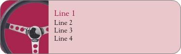 Steering Wheel Return Address Labels