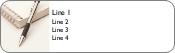 Notebook and Pen Return Address Labels