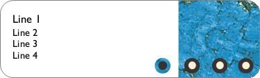 Blue Marbleized Stone Return Address Labels