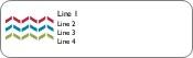 Coloured Zig Zags Return Address Labels
