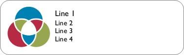 Colours Overlapping Circles Return Address Labels