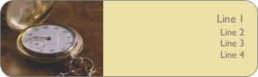 Gold Pocket Watch Return Address Labels