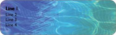 Shimmering Tie Dye Return Address Labels