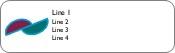 Sliding Half Circles Return Address Labels