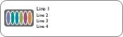 Ovals on Grey Return Address Labels