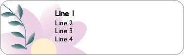Single Bloom Return Address Labels