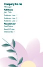 Single Bloom Recycled Business Cards