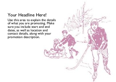 Sledging and Skiing Full Colour Standard Sized Postcards