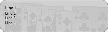 Faded Playing Cards Return Address Labels