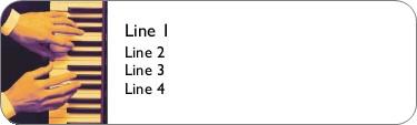 Concert Pianist Return Address Labels