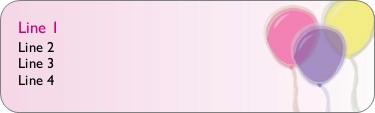Pastel Party Return Address Labels