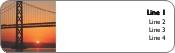 Bridge at Sunset Return Address Labels