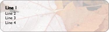 Autumn Dew Return Address Labels