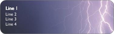 Lightning Bolts Return Address Labels