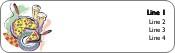 Pizza Shop Return Address Labels