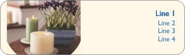 Cottage Table Return Address Labels