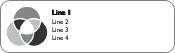 Grey Overlapping Circles Return Address Labels