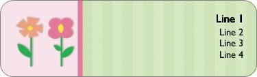 Little Blossoms Return Address Labels