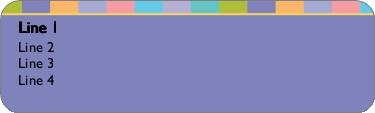 Pastel Border Return Address Labels