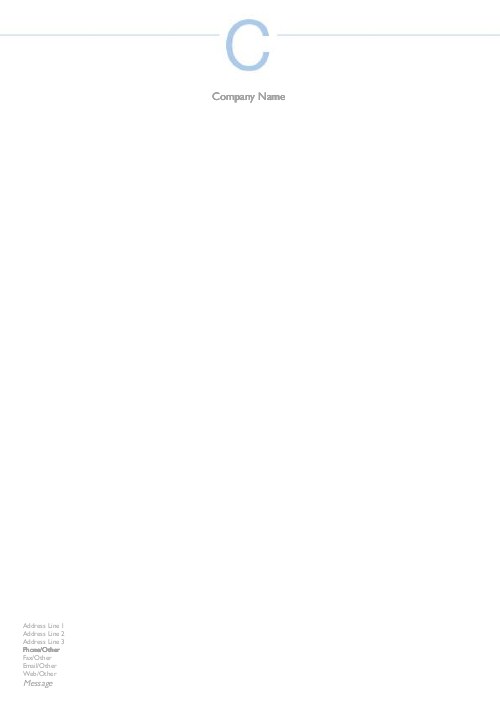 Modern C A4 Letterhead