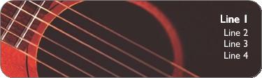 Strummin the Strings Return Address Labels