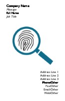 Investigate It Full Colour Magnetic Business Cards