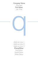 Modern Q Full Colour Business Cards