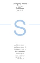 Modern S Full Colour Business Cards
