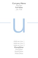 Modern U Full Colour Business Cards