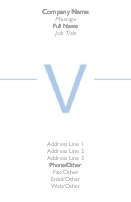 Modern V Full Colour Business Cards
