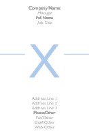 Modern X Full Colour Business Cards