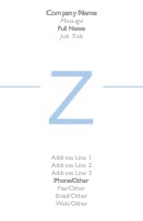 Modern Z Full Colour Business Cards