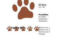 Puppy Prints Full Colour Business Cards