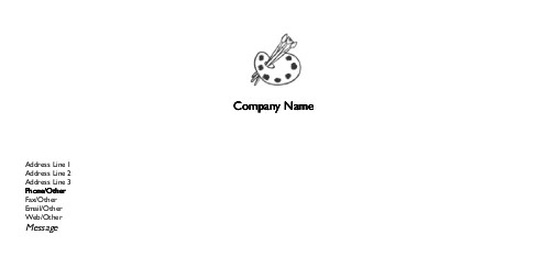 Artistic Mix Full Colour Compliment Slips