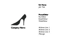 Best Foot Forward Full Colour Business Cards