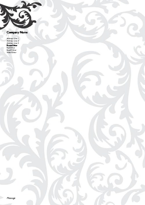 Flirty Swirl A4 Recycled Letterhead