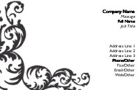 Flirty Swirl Recycled Business Cards