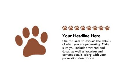 Puppy Prints Full Colour Standard Sized Postcards